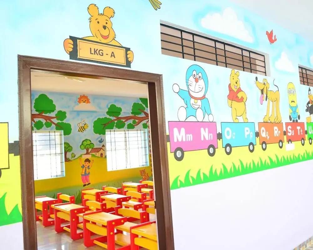 LKG classroom at CMR International School