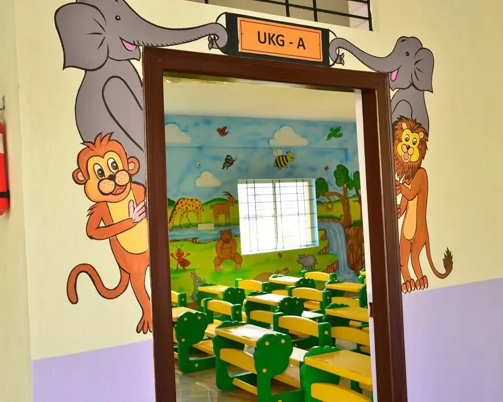 UKG classroom at CMR International School