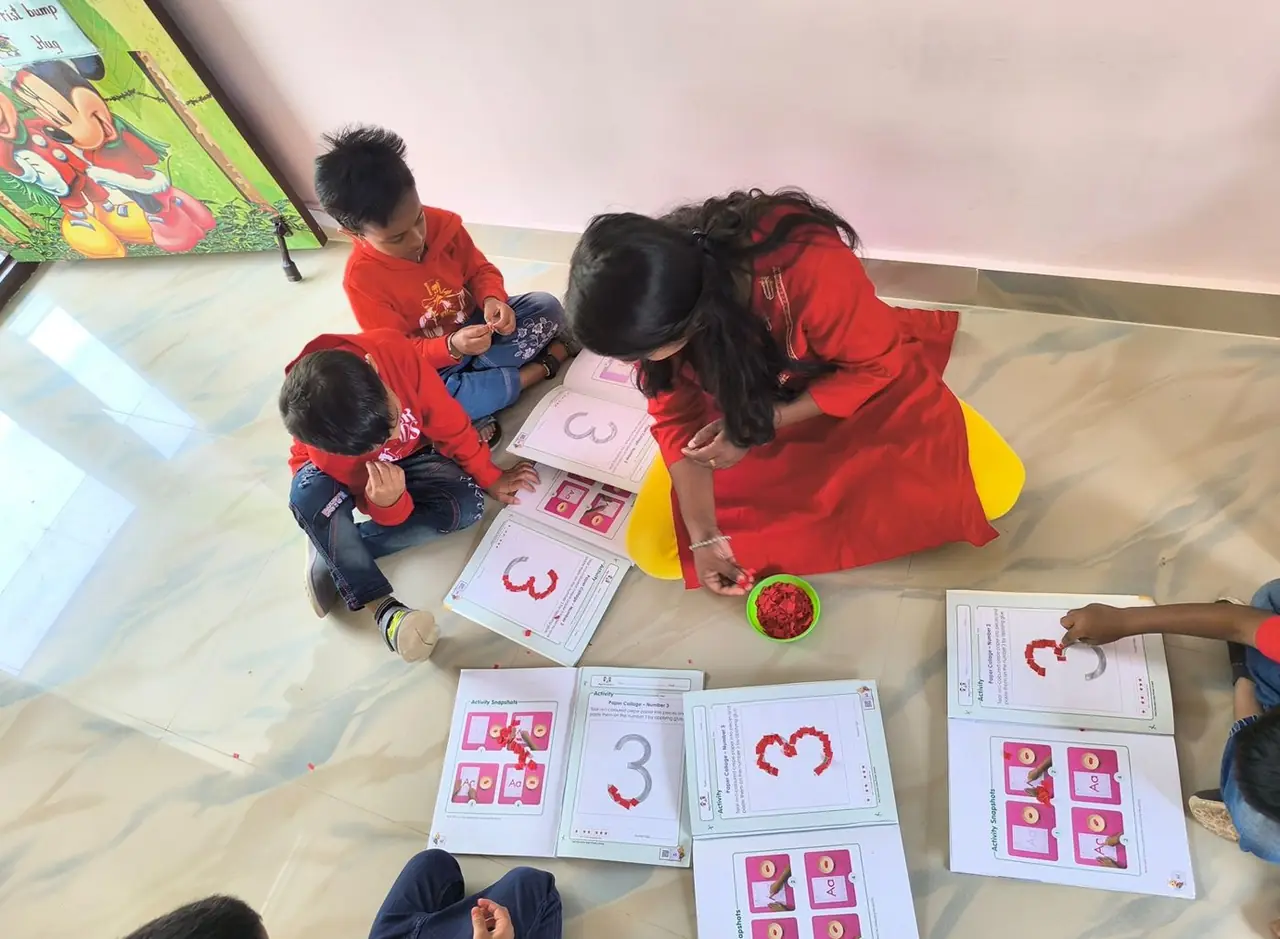 Literacy activity at CMR International School